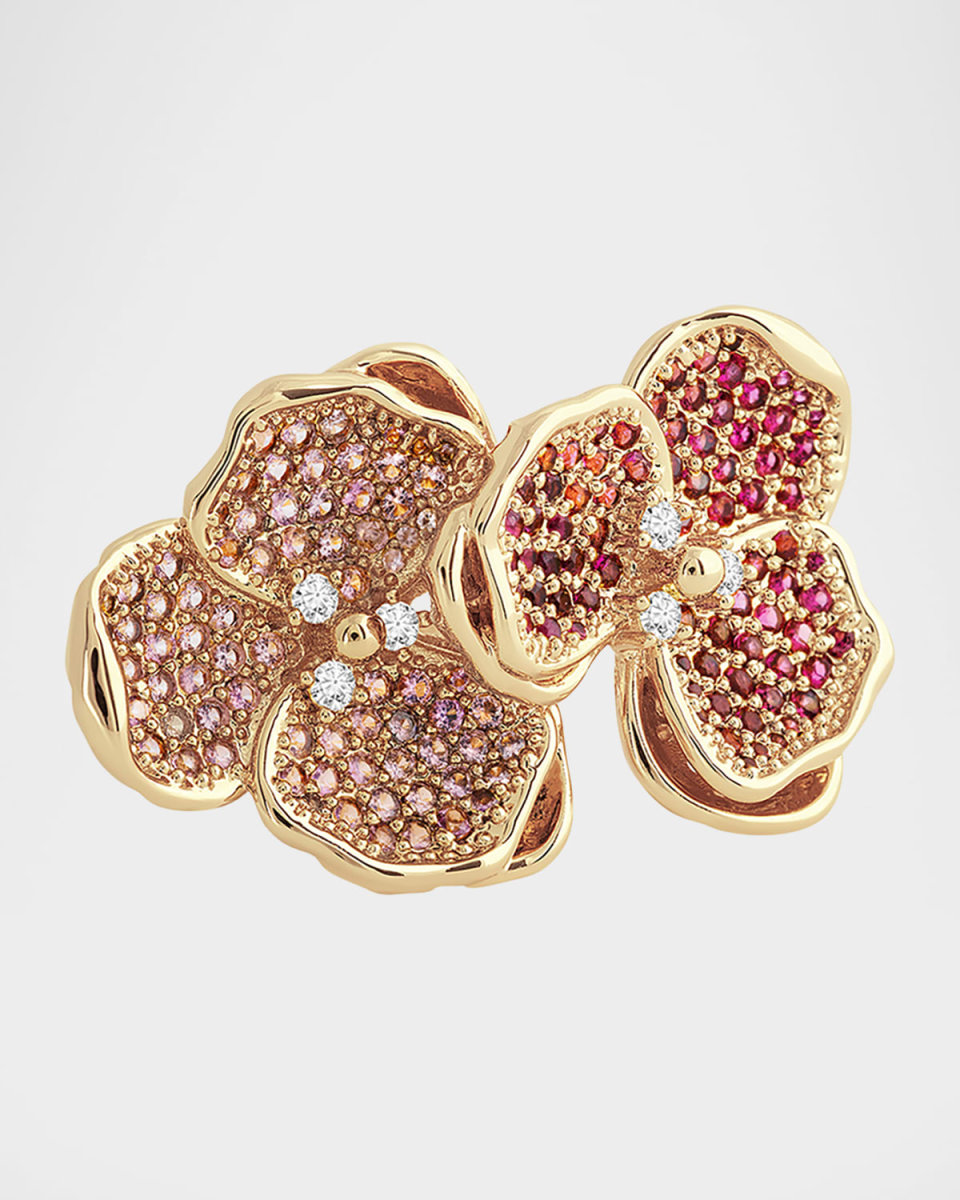 Cubic Zirconia Orchid Ring